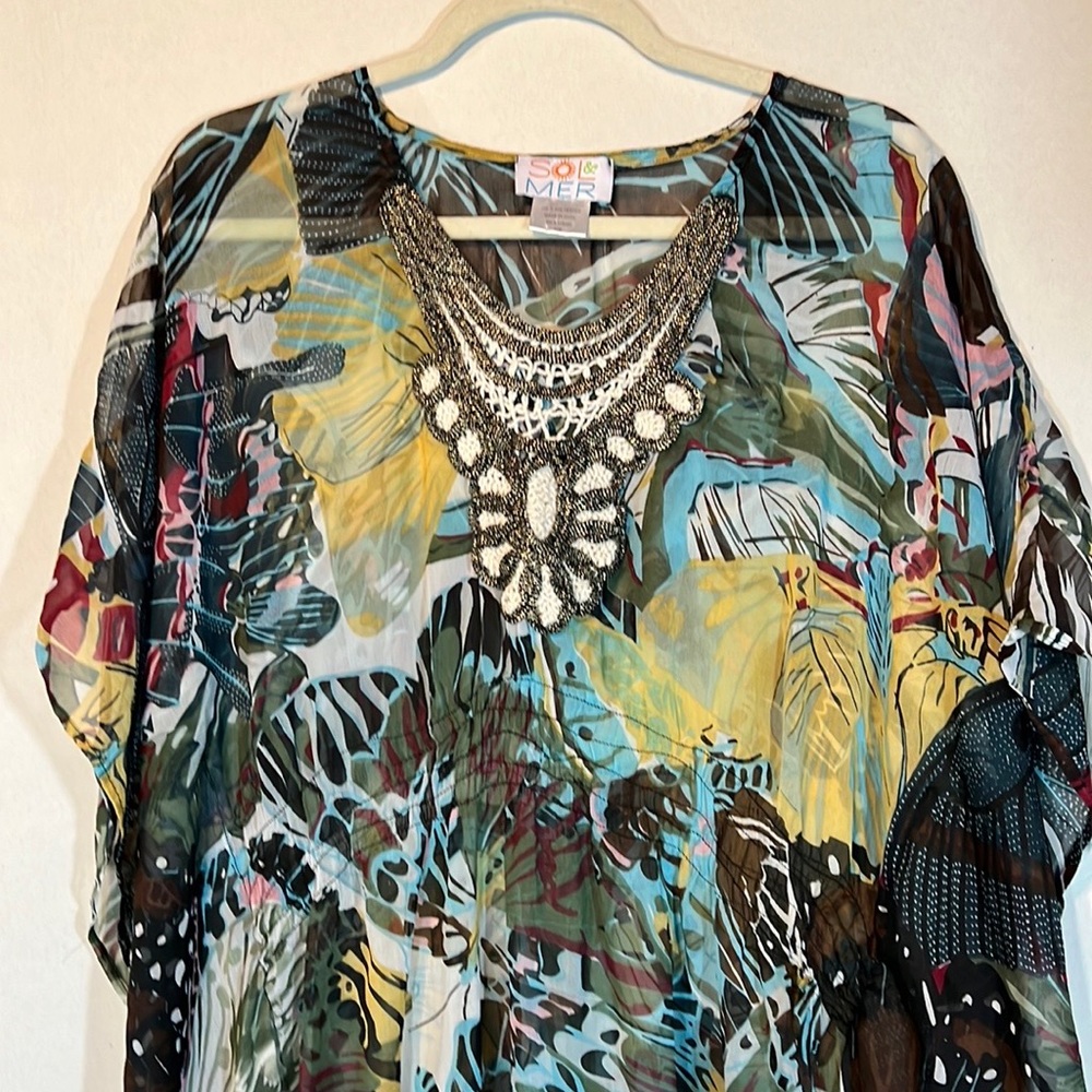 SOL & MER TUNIC TO THE BEACH Size 0/S - Picture 6 of 11